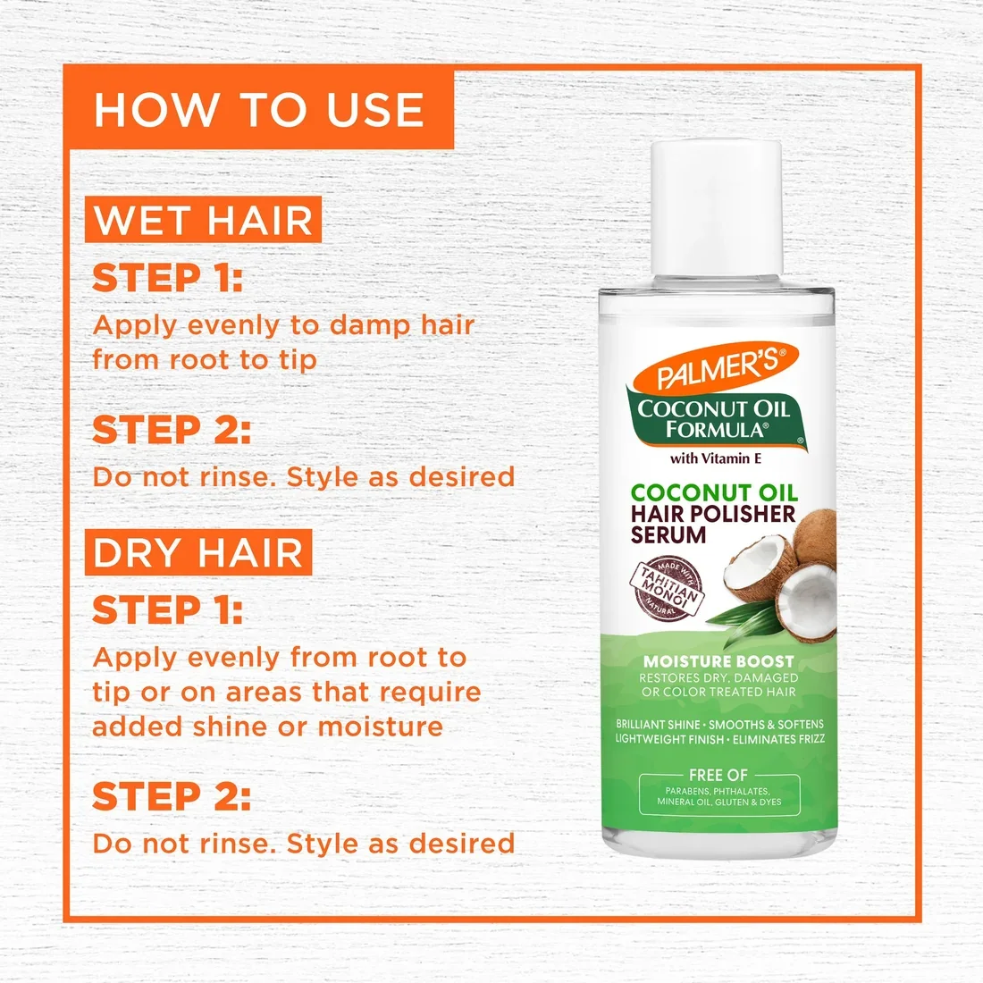 Palmer's Coconut Oil Hair Polisher Serum 178ml | Hair Serum Pakistan - Image 5