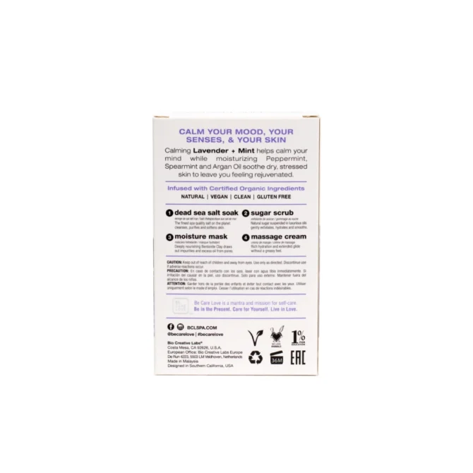 BCL SPA 4-Step Mini Kit Lavender + Mint (Stress Relief) - Image 2