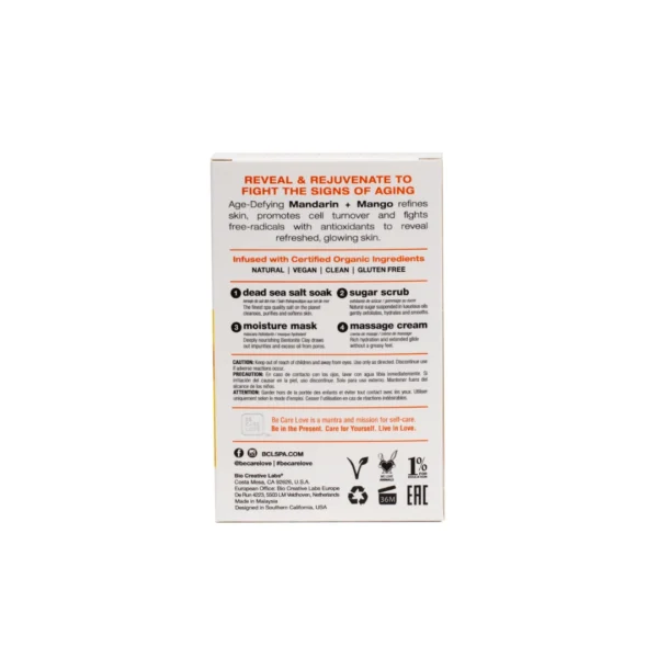 BCL SPA 4-Step Mini Kit Mandarin + Mango (Anti-Aging) - Image 2
