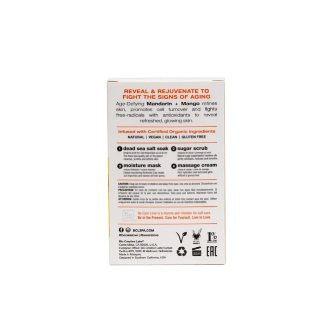 BCL SPA 4-Step Mini Kit Mandarin + Mango (Anti-Aging) - Image 2
