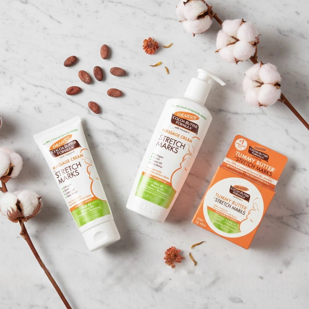 Palmers skincare products – Stretch Marks Cream and Cocoa Butter range