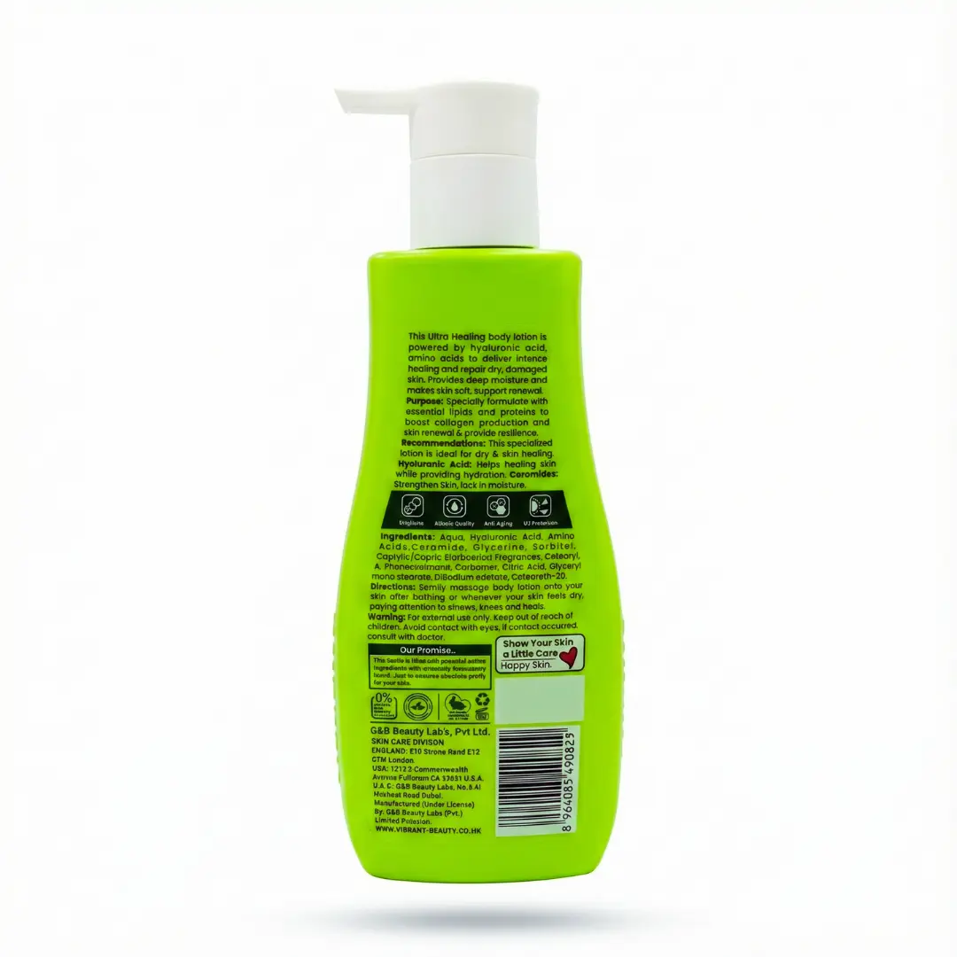 Vibrant Beauty Lotion Ultra Healing 200ml | 24 Hour Moisture - Image 2