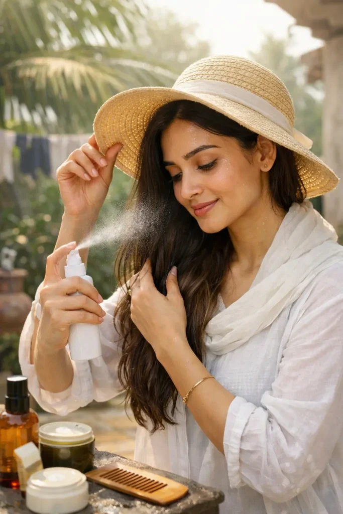 Hair care routine for Pakistani weather in hot and humid climate