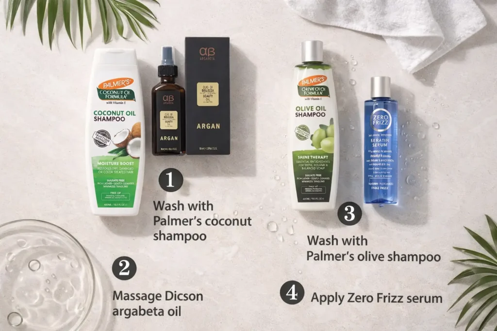 Step-by-step hair care routine for humid weather in Pakistan (2)