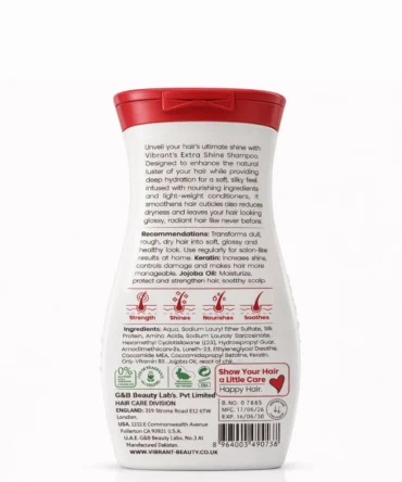 vibrant beauty shampoo Extra Shine description