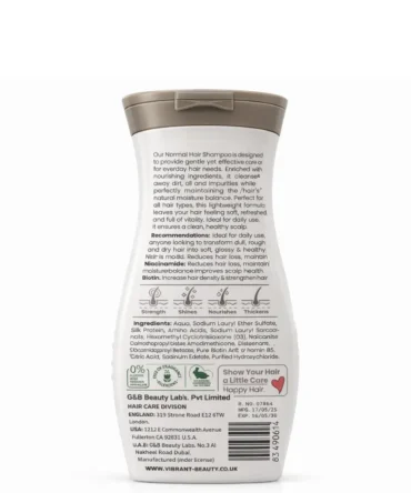 vibrant beauty shampoo normal hair description
