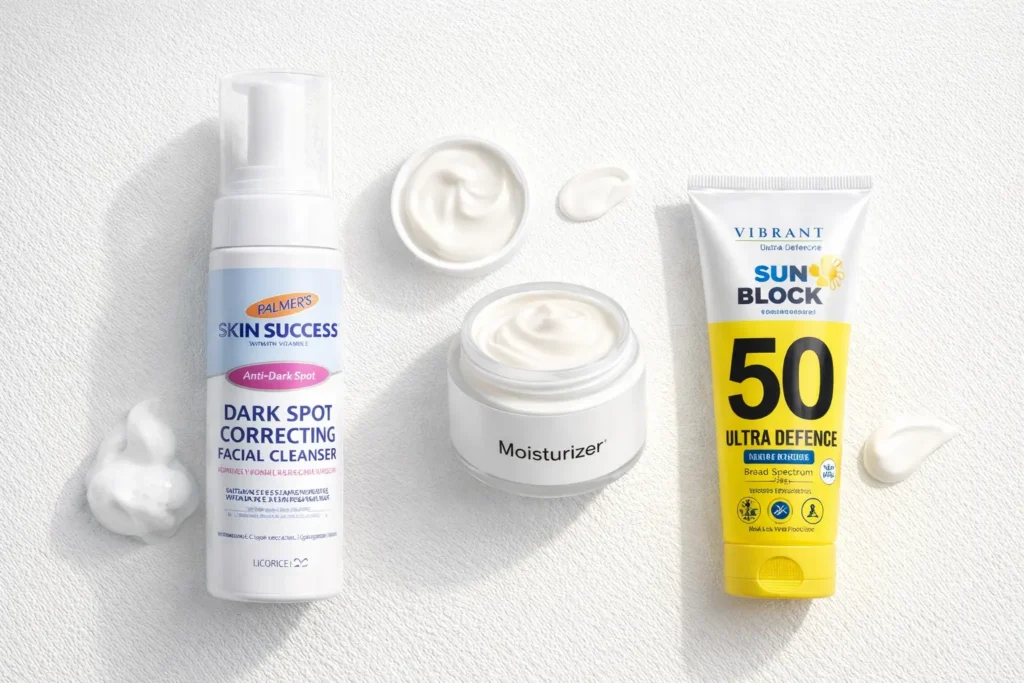 Daily skin care routine products for Pakistani weather