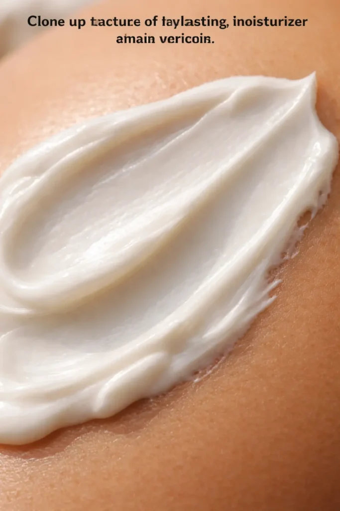 Hydrating moisturizer texture for dry skin