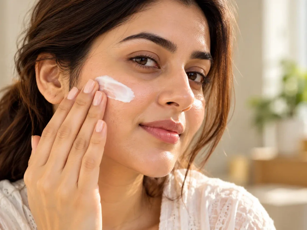Applying moisturizer to support the skin barrier