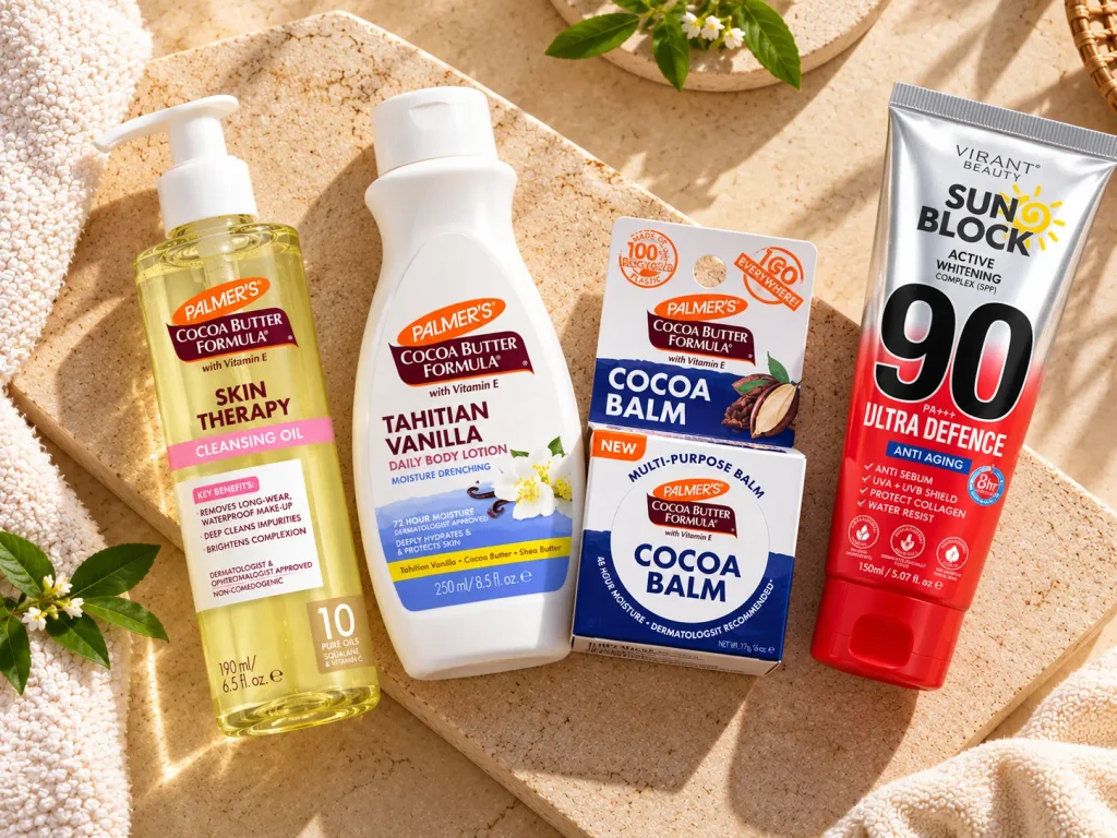 Gentle cleanser moisturizer and sunscreen for skin barrier care