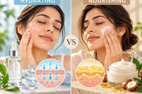 Hydrating vs Nourishing Skincare Comparison